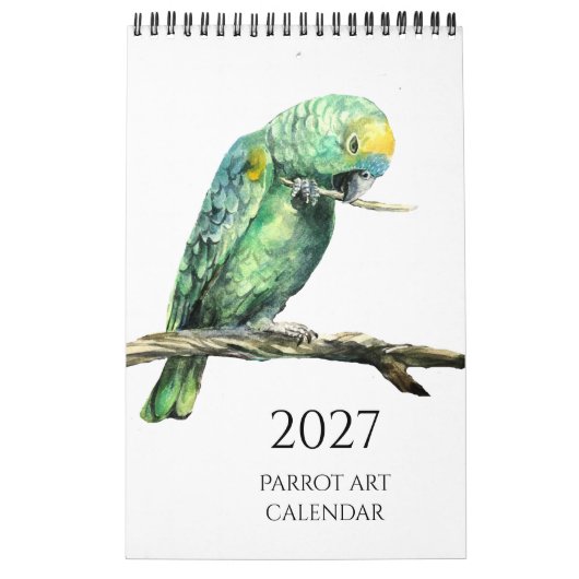 Calendrier de peintures de perroquets (Protection)