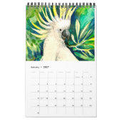 Calendrier de peintures de perroquets (Jan 2027)