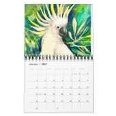 Calendrier de peintures de perroquets (Jan 2027)