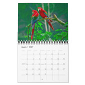 Calendrier de Petits Oiseaux Beaux (Mar 2027)