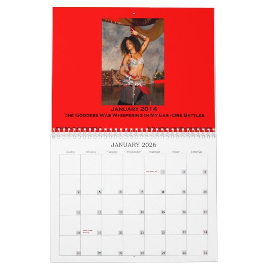 Calendrier de photo de danse de ventre 2014 (Jan 2026)