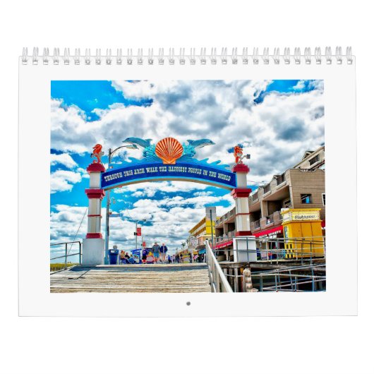 Calendrier de photo de New Jersey de Wildwood (Dos)