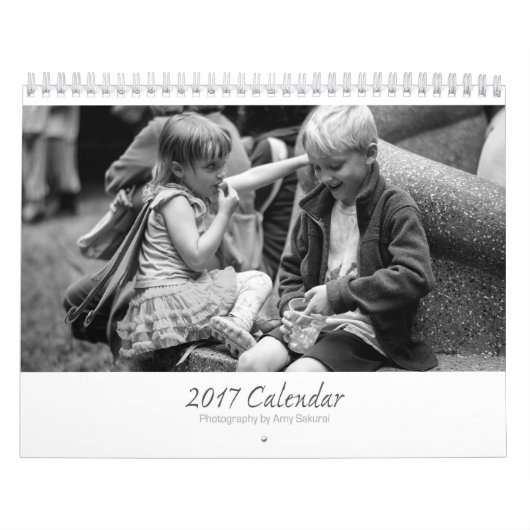 Calendrier de photo du monochrome d'Amy 2017 (Protection)