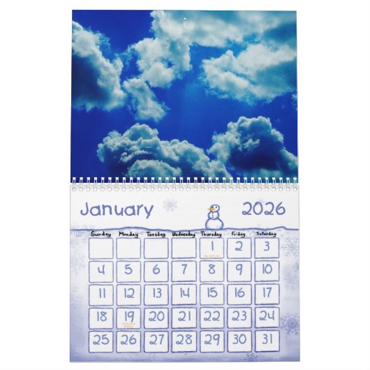 Calendrier de photographie (Jan 2026)