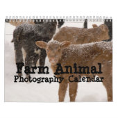 Calendrier de photographie d'animal de ferme (Protection)