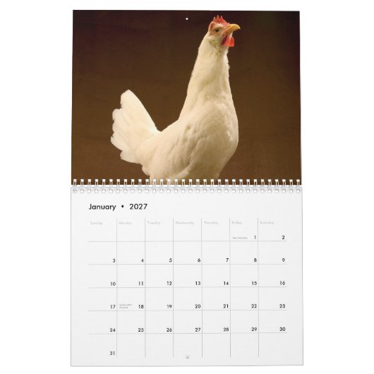 Calendrier de photographie d'animal de ferme (Jan 2027)
