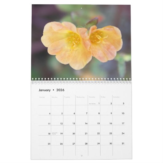 calendrier de photographie de 2013 beau fleurs (Jan 2026)