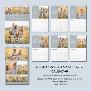 Calendrier de photos de famille 2026 – Une année p