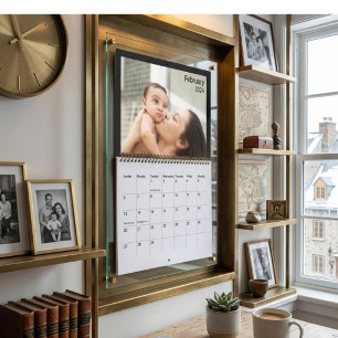 Calendrier de photos de famille minimaliste modern