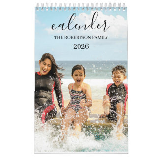 Calendrier de photos de famille personnalisé moder