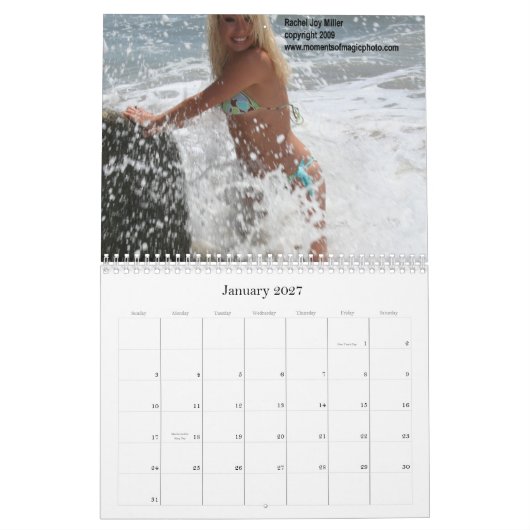 Calendrier de Pin- de bikini de Miller de joie de (Jan 2027)