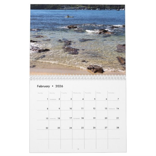 Calendrier de plage 2022 (Feb 2026)