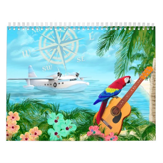 Calendrier de plage des îles tropicales (Protection)