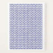 Calendrier de planification BLUE LINE KNIT 8,5x11  (Dos)