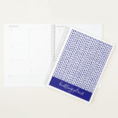 Calendrier de planification BLUE LINE KNIT 8,5x11  (Devant avec enveloppe)