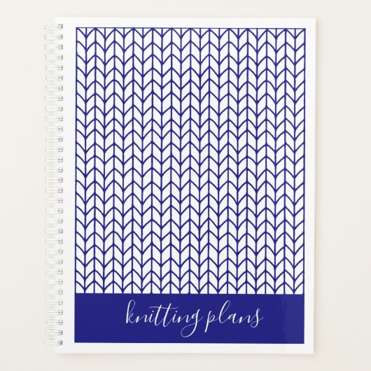 Calendrier de planification BLUE LINE KNIT 8,5x11  (Devant)
