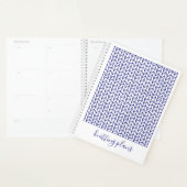 Calendrier de planification tricot LIGNE BLEUE 8,5 (Devant avec enveloppe)