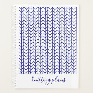 Calendrier de planification tricot LIGNE BLEUE 8,5
