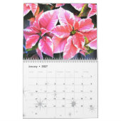 Calendrier de poinsettias (Jan 2027)