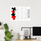 Calendrier de poker 2022 Poster - Début de dimanch (Bureau à domicile)