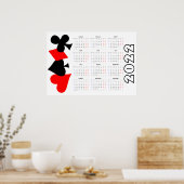 Calendrier de poker 2022 Poster - Début lundi (Cuisine)