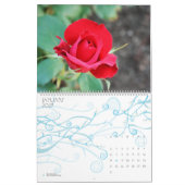 Calendrier de portrait rose (Jan 2027)