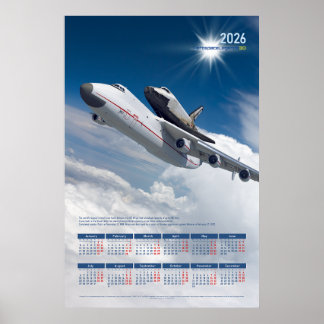 Calendrier de poster hommage 2026 Antonov An-225 M