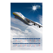 Calendrier de poster hommage à l'Antonov An-225 Mr
