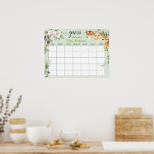 Calendrier de Poster pour Deviner la Date de Naiss (Cuisine)