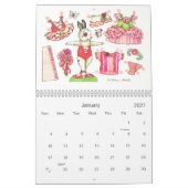 Calendrier de poupée papier Ballerina Bunny (Jan 2027)