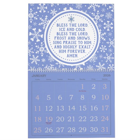 Calendrier de prière 2024 (Jan 2026)