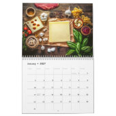 Calendrier de recettes de pâtes créatives et notes (Jan 2027)