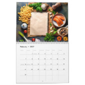 Calendrier de recettes de pâtes créatives et notes (Feb 2027)