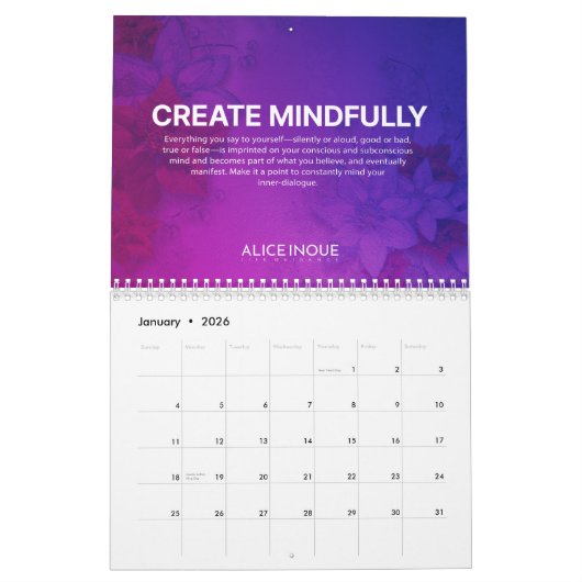 Calendrier de référence 2024 Alice Inoue Life (Jan 2026)