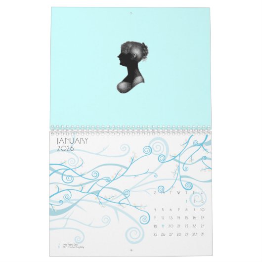 Calendrier de Regency Angleterre (Jan 2026)