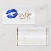 Calendrier de rendez-vous des lèvres Parties scint (Devant / Derrière)