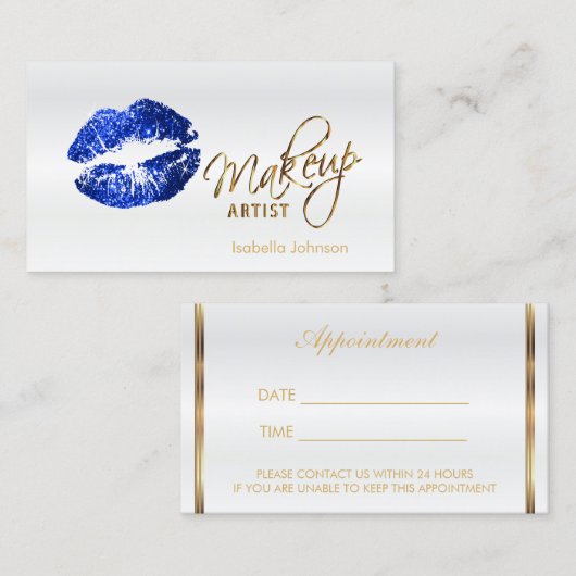 Calendrier de rendez-vous des lèvres Parties scint (Devant / Derrière)