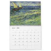 Calendrier de retour à l'école de Van Gogh 18 mois (Mar 2026)