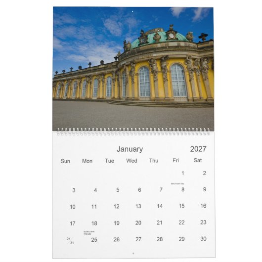 Calendrier de Sanssouci 2010 (Jan 2027)