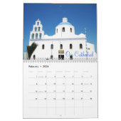 Calendrier de Santorin Grèce (Feb 2026)