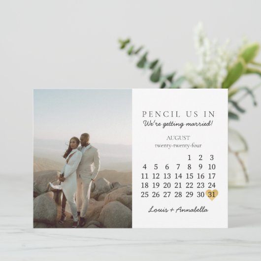 Calendrier de sauvegarde de la date Carte postale (Debout devant)