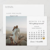 Calendrier de sauvegarde de la date Carte postale (Devant / Derrière)