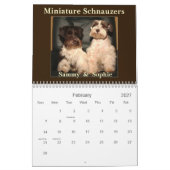 Calendrier de Schnauzer miniature (Feb 2027)