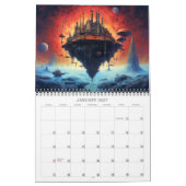 Calendrier de science-fiction 2027 Paysages extrat (Jan 2027)