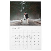 Calendrier de script photo de mariage personnalisé (Jan 2027)