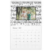 Calendrier de script photo du stylo de marque mode (Feb 2027)