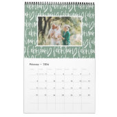 Calendrier de script photo du stylo de marque mode (Feb 2026)