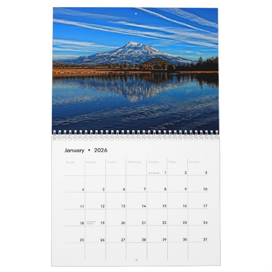 CALENDRIER DE SHASTA DE BÂTI (Jan 2026)