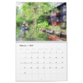 Calendrier de Spreewald – Cours d'eau, maisons & p (Feb 2027)