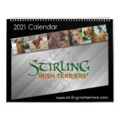 Calendrier de Stirling Irish Terriers 2021 (Protection)